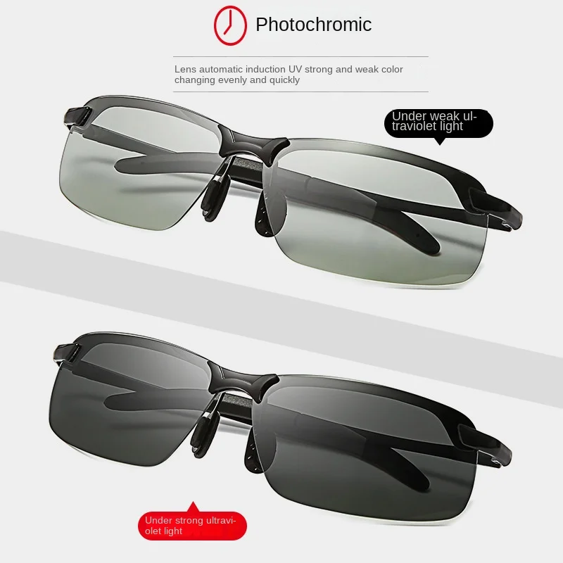 Photochromic Sunglasses Men Polarized Driving Chameleon Glasses Day Night Vision Driver's Eyewear polarized sunglasses photochromic sunglasses night vision sunglasses driving glasses