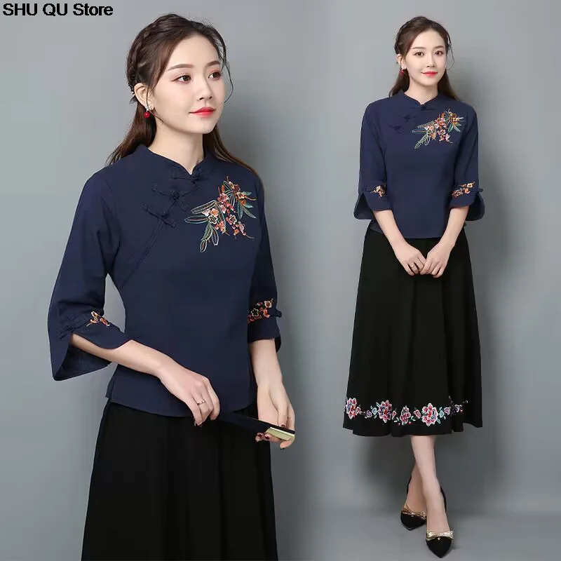 Chinese Women's Traditional Blouse Clothing women Chinese shirt