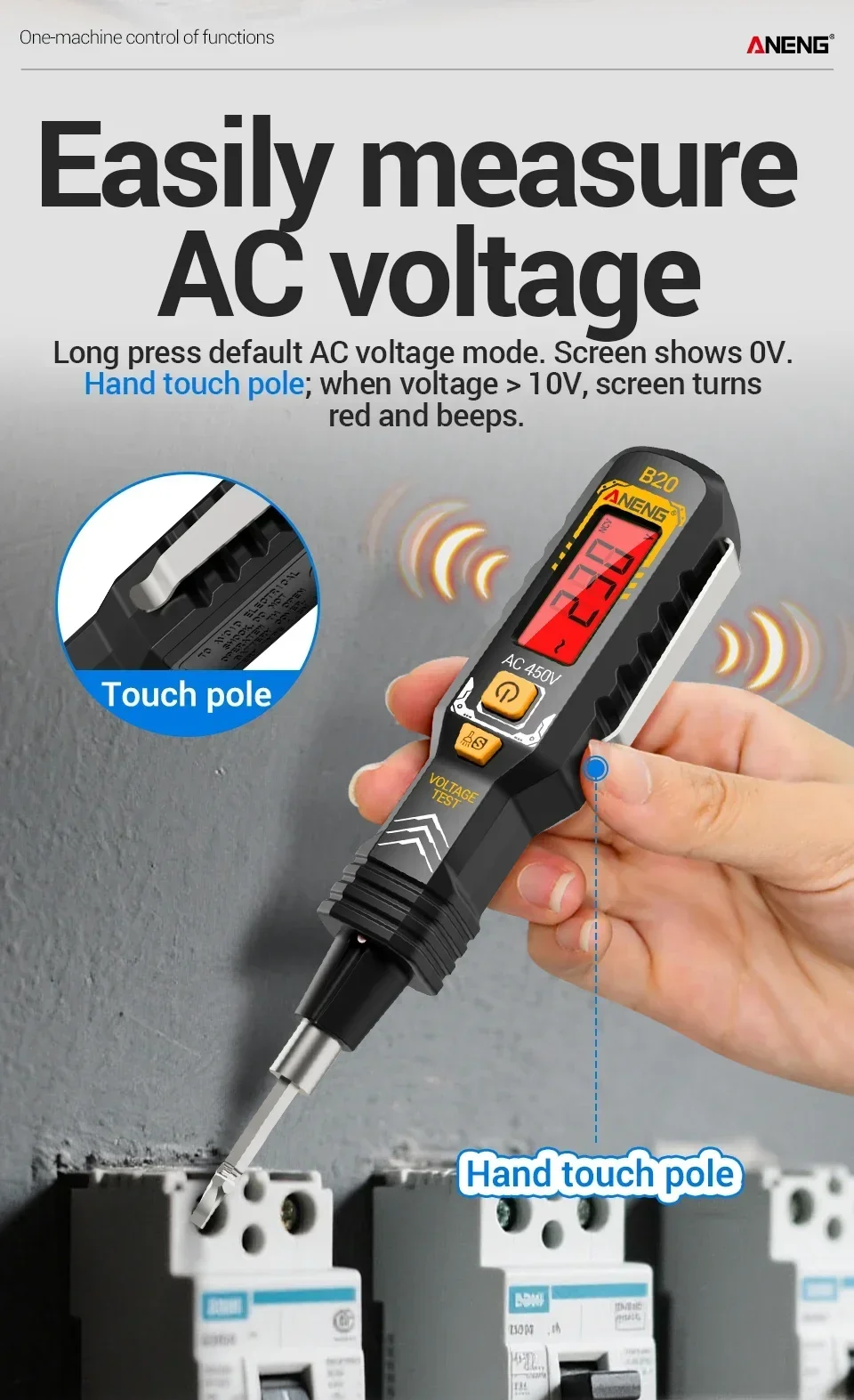 새로운 지능형 디지털 유도 드라이버 및 이중 목적 다기능 회로 감지 기능을 갖춘 전기 펜