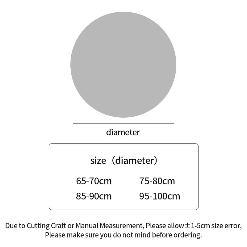 YOMDID Round Handmade Crochet Openwork Tablecloth Cotton Lace Mat Placemat Tablecloth Home Wedding Valentine's Day Decoration 6