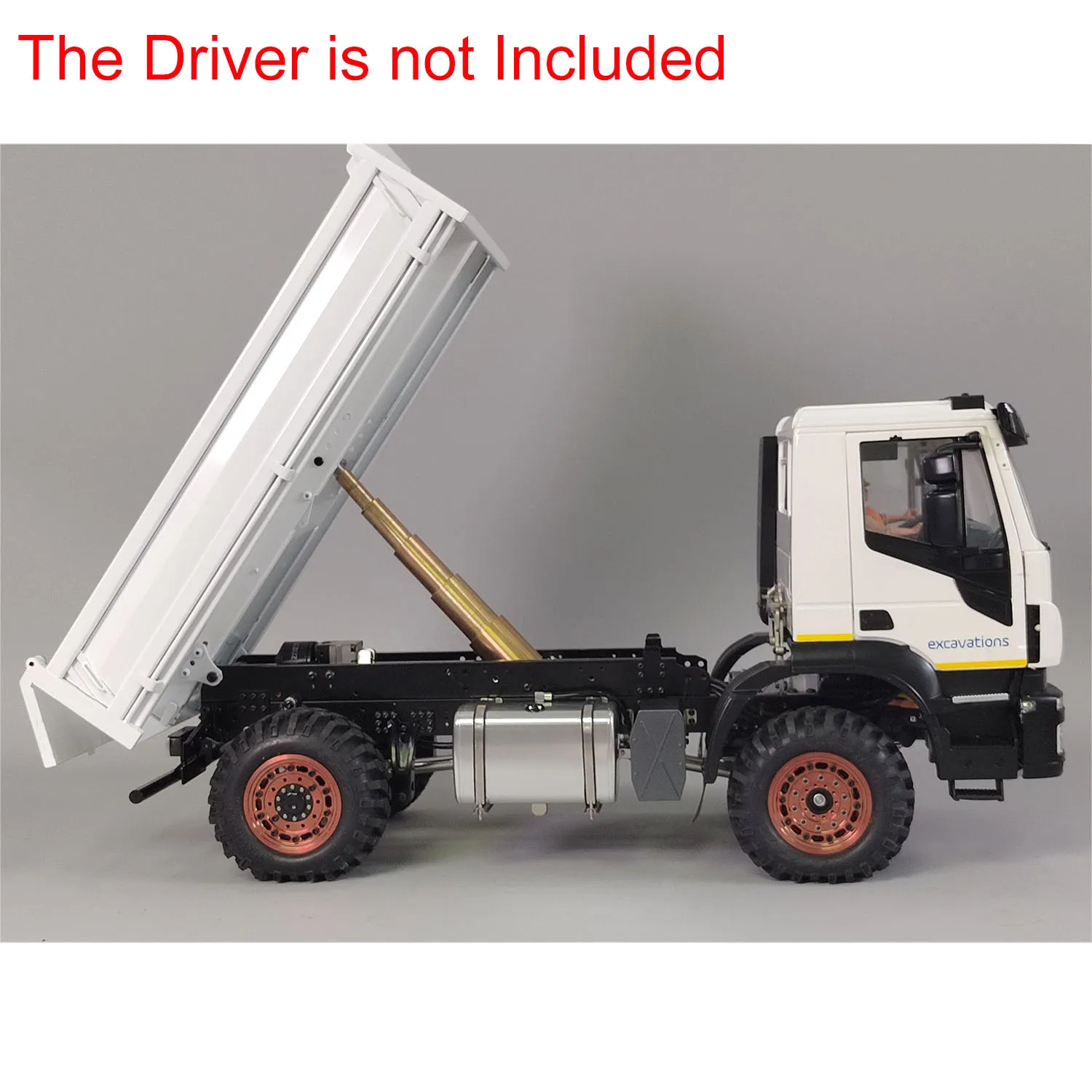 RC Hydraulic 1/14 Metal Dumper Remote Control Tipper Truck Car Model Light Sound Systems Painted Assembled Toy Gift TH23187 2