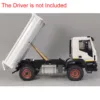 RC Hydraulic 1/14 Metal Dumper Remote Control Tipper Truck Car Model Light Sound Systems Painted Assembled Toy Gift TH23187 2