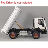 RC Hydraulic 1/14 Metal Dumper Remote Control Tipper Truck Car Model Light Sound Systems Painted Assembled Toy Gift TH23187 2