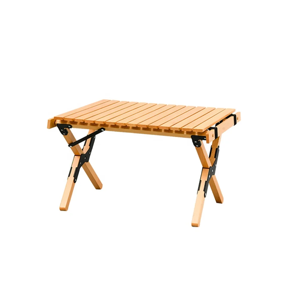 

Camping Folding Table Portable Foldable egg roll table Outdoor Picnic Cake Roll wooden rolling table