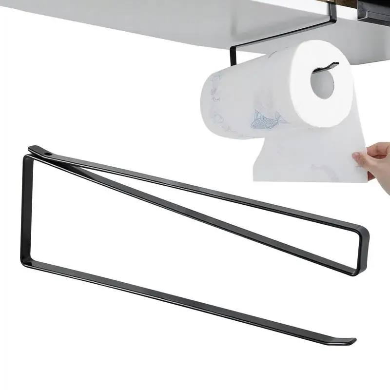 주방 종이 타월 거치대 펀치 프리 티슈 보관 정리대, 캐비닛 문짝 티슈 행어, 카운터 아래 롤 페이퍼 스탠드 공급