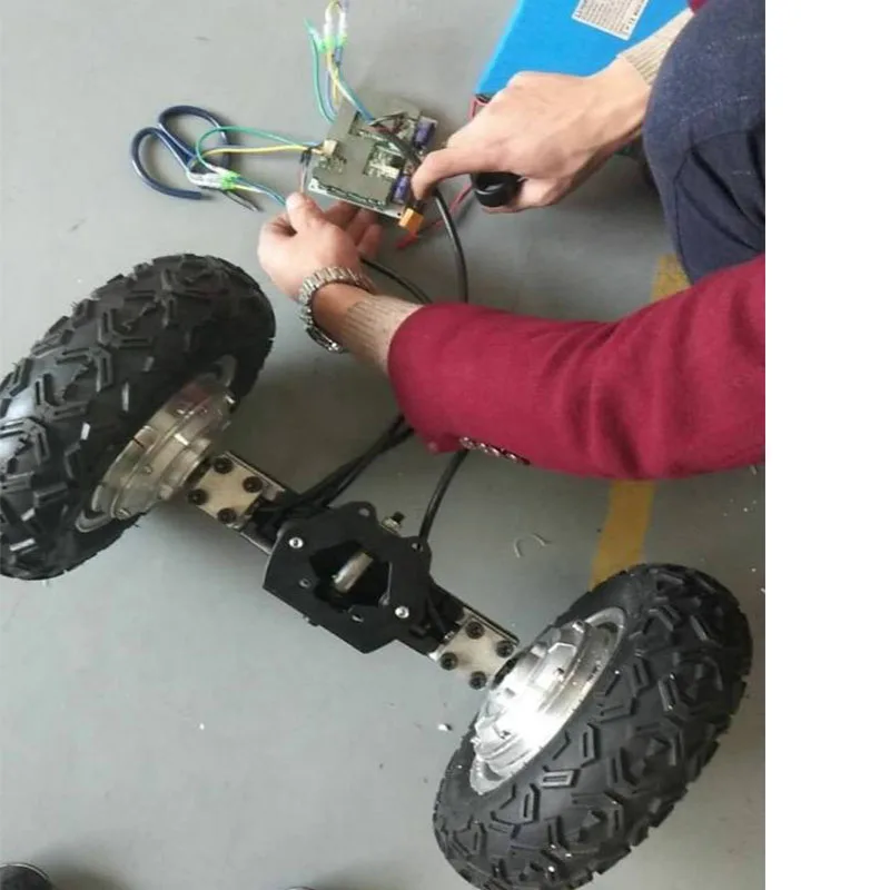 2pcs DC Brushless 10" 13" Single Shaft 24V/36V/48V 250W-1000W Electric Hub Motor with Tire Fast Speed High-performance Hub Motor