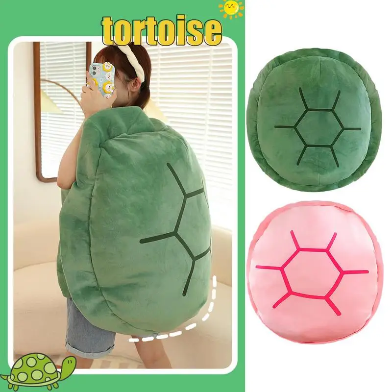 Giant Wearable Turtle Shell Plush Cozy Sleeping Pillow Adults Soft Comfortable Wearable Tortoise Shell Pillow Tortoise Shell spider wrist press launcher water gun arm wearable guns weapons superhero spray water play toys summer gifts for adults and kids