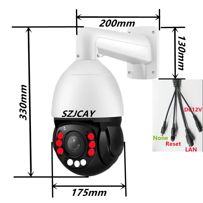 SZJCAY Hikvision  ߿   PTZ IP ī޶, 8MP, 4K, 60X  , IR 300m