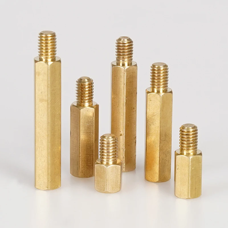 Hex Brass Standoff Spacer M2 M2.5 M3 M4 M5 Motherboard Column Rack PCB Board Stud Nut Bolt Screw