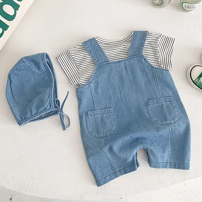 Newborn Baby Boys Girl Clothing Set Korean Style Infant Baby Boys Girls Clothing Suit Newborn Baby Boys Girl Clothes For Summer warm Baby Clothing Set