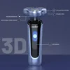 SEJOY Men's Electric Razor USB Rechargeable Shaver Triple Blade Trimmer Beard Floating Head Waterproof Hair Shaving Machine 2