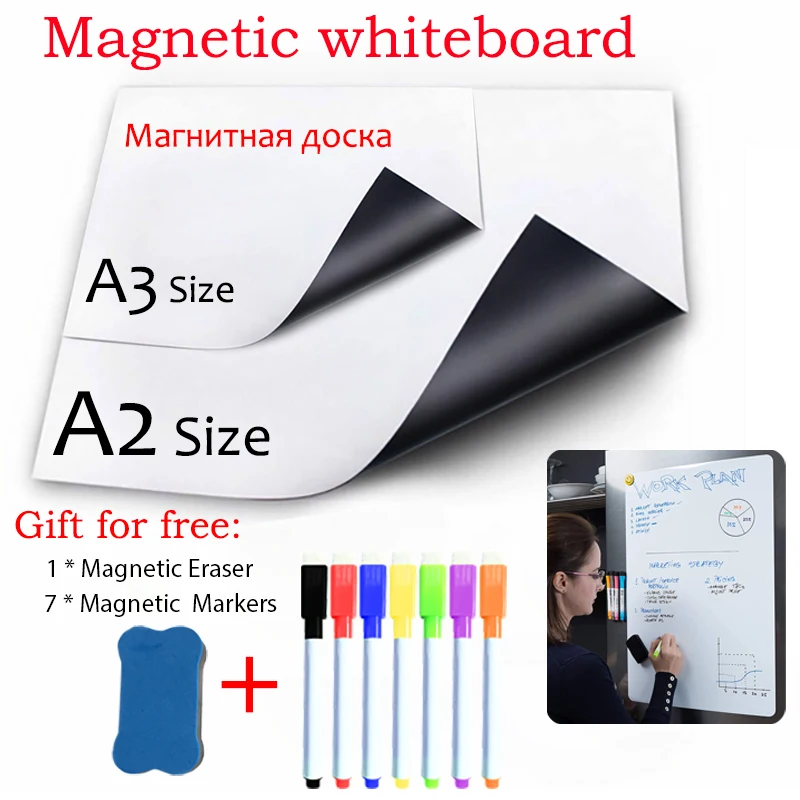 Acheter Aimants de réfrigérateur pour mémo, cadeaux pour enfants,  enregistrement, marqueur magnétique pour tableau blanc, stylo effaçable