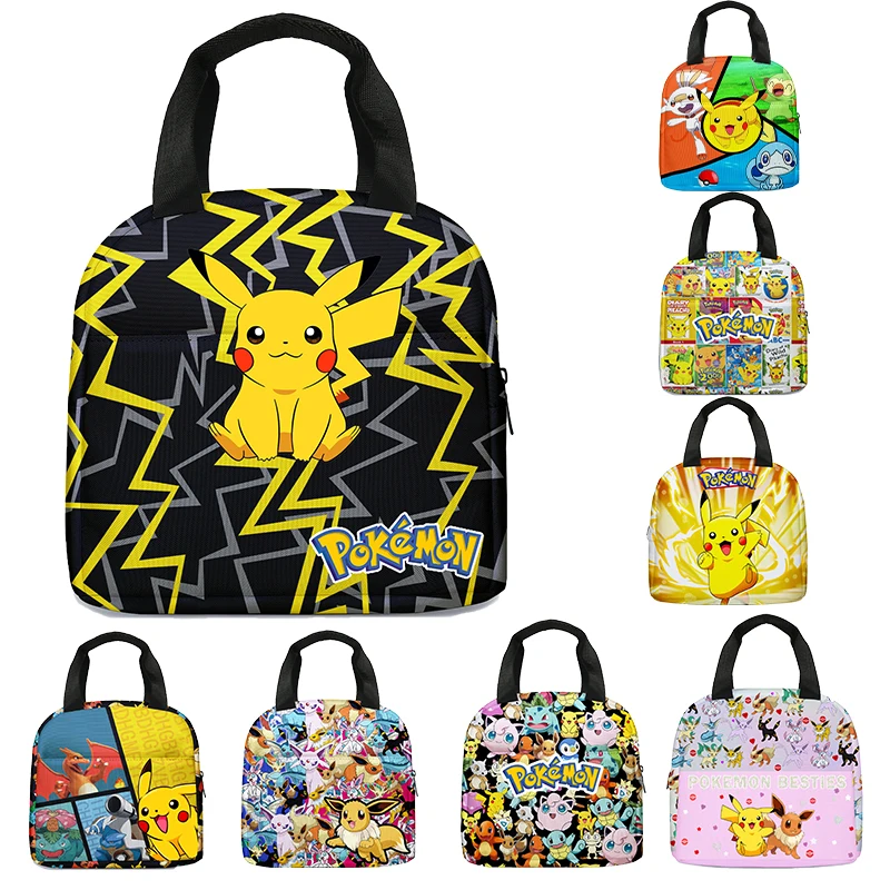 

Pokemon Pikachu Ice Bag Lunch Bag 10 Kinds Of Primary And Middle School Students Boys And Girls Children Animation Games Ice Bag