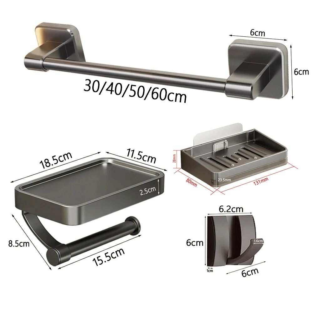 Bathroom Hardware Accessories Set 4 Piece Sets Towel Rack Toilet Paper Roll Rack Soap Dish Coat Hook DIY toilet paper holder bathroom hardware set bathroom hardware accessories