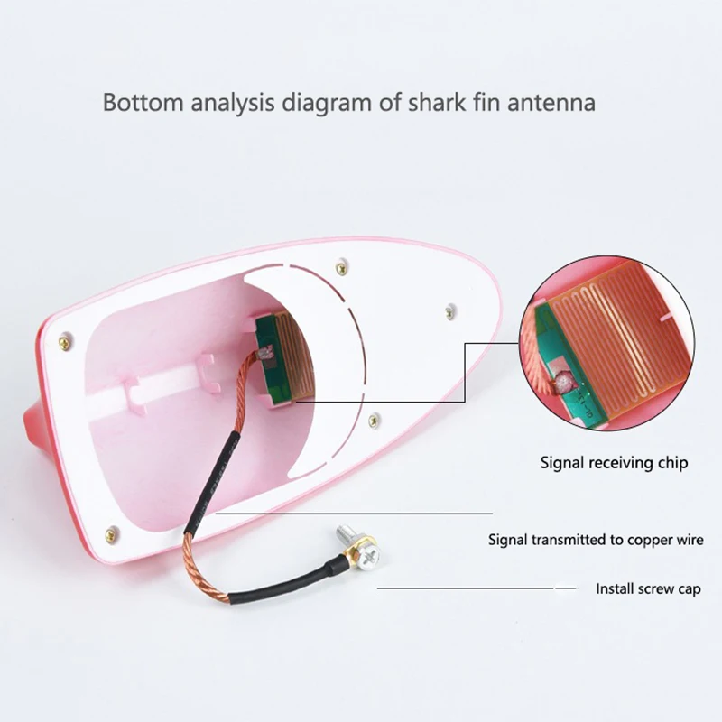 마쓰다 로고 CX-5 CX-3 CX-9 CX-7 악셀라 RX7 MX5 CX9 아텐자용 차량 루프탑 장착 상어 지느러미 모양 안테나 라디오 신호 안테나