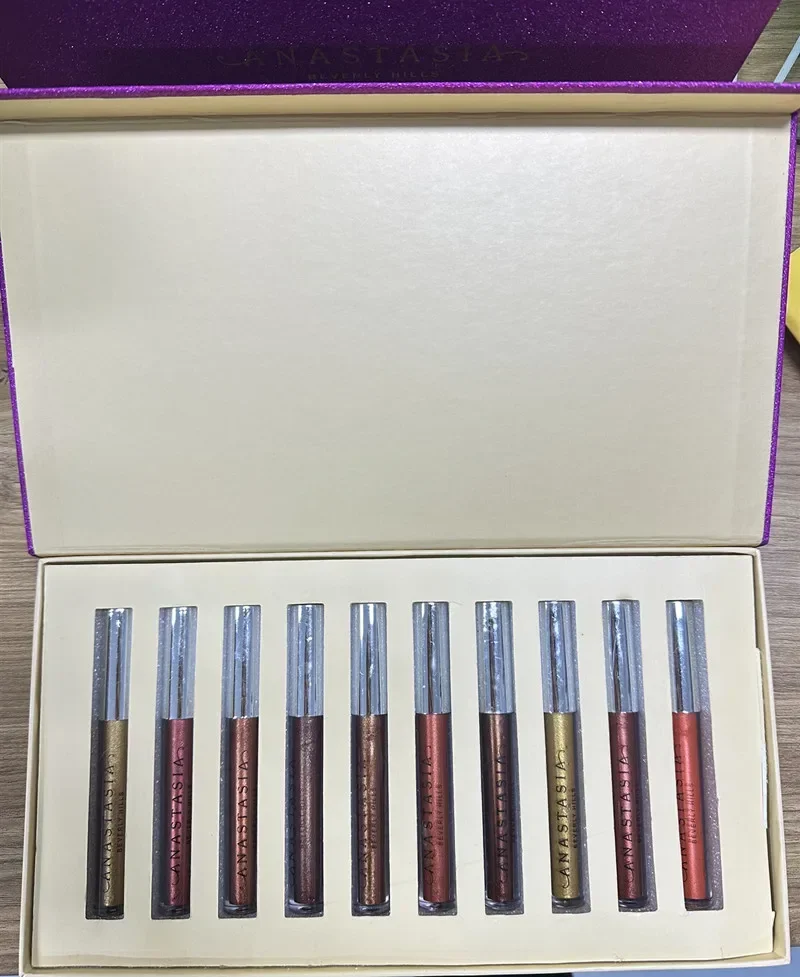 Anastasia Makeup Beverlie Hills Mini Lip Gloss Makeup Matte Lipstick Powder Glow Kit Contour Liquid Lipstick Shimmer Lip Set