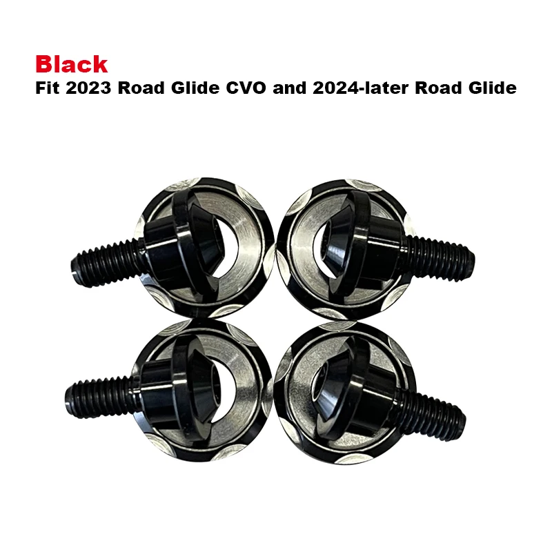 Purple Titanium Windshield Screws For Harley Road Glide - Performance Bolts For 2014-2025 Models