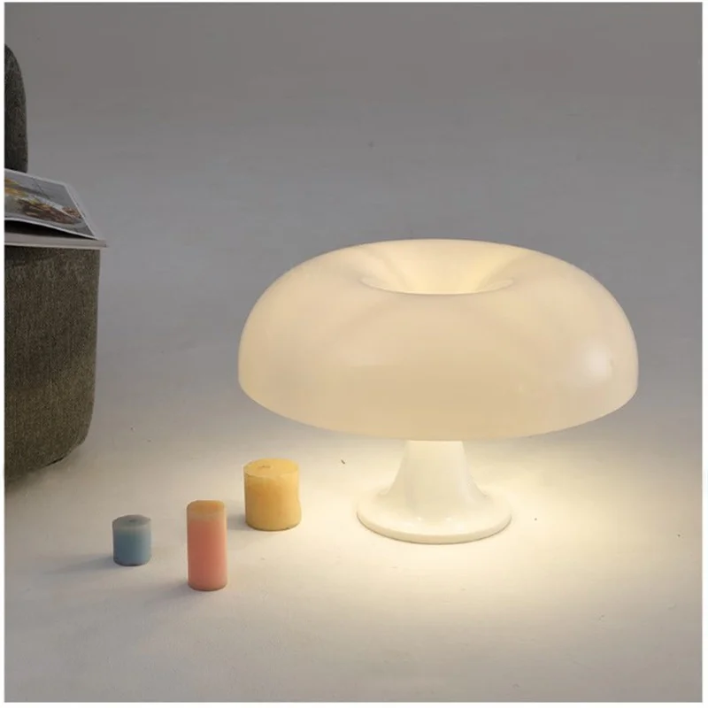 

Italy Designer Led Mushroom Table Lamps Hotel Bedroom Bedside Living Room Decoration Modern Minimalist Desk Lights Night Lights