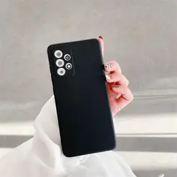 Premium Liquid Silicone Soft Back Cover - Versatile & Durable Protection - S22 (FX black)