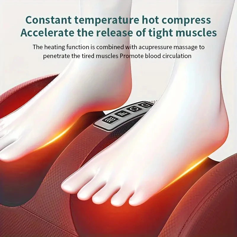 Electric Foot Massager with Heating Therapy for Relaxation