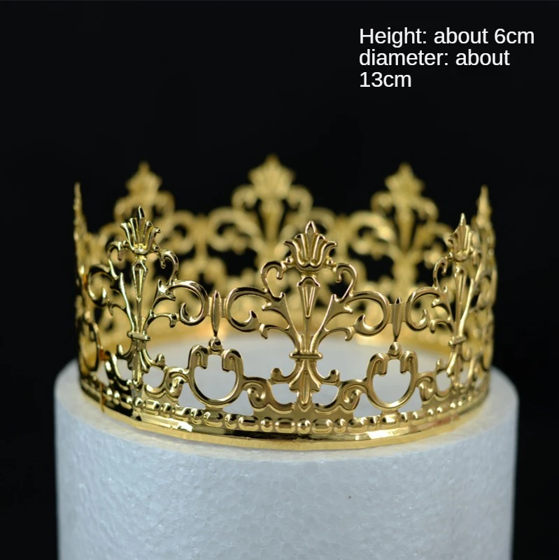 Gold Metal Crown Decor