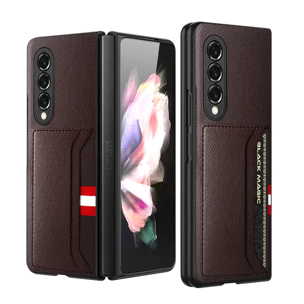 samsung silicone Sang Trọng Kính Cường Lực Dành Cho Samsung Galaxy Z Gấp 3 Ốp Lưng 5G Mạ Nhựa Khung Kính Cứng Dành Cho galaxy Z Fold3 kawaii phone case samsung Cases For Samsung