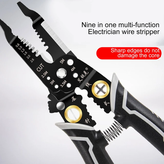 Wire Stripper Iron Copper Wire Cutter Cable Cutter Wire Crimping