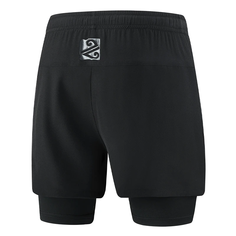 New For 2024 Summer Fake Two Piece Men'S Beach Quick Dry Running Sports Board Black Shorts Casual Oversize 8XL 9XL Pants Trouers 2