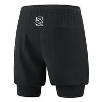 New For 2024 Summer Fake Two Piece Men'S Beach Quick Dry Running Sports Board Black Shorts Casual Oversize 8XL 9XL Pants Trouers 2