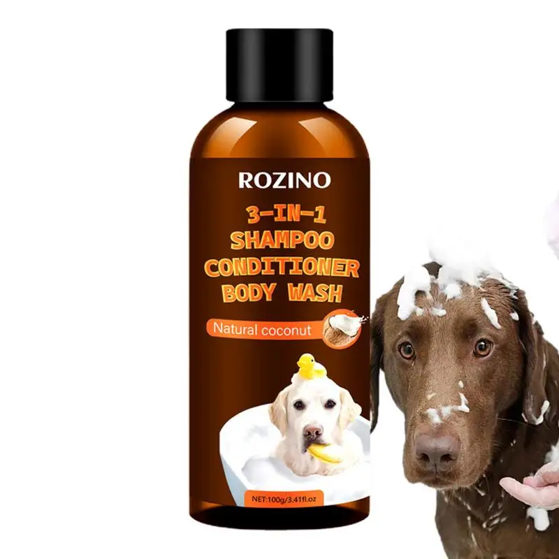 

3-in-1 Coconut Stain & Odor Eliminator Dog Wash Natural Ingredients Soften Pet's Skin Dog Shampoo And Conditioner pet supplies
