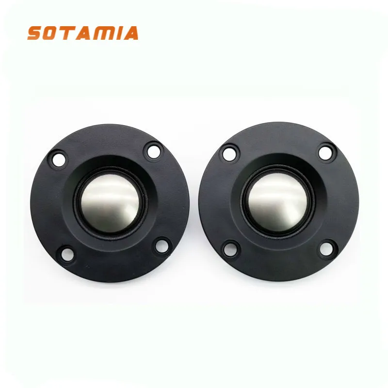 

SOTAMIA 2Pcs 2 Inch Tweeter Speaker 4 6 8Ohm 15W Titanium Film Dome Treble Audio Speaker Neodymium 20 Core HIFI Loudspeaker