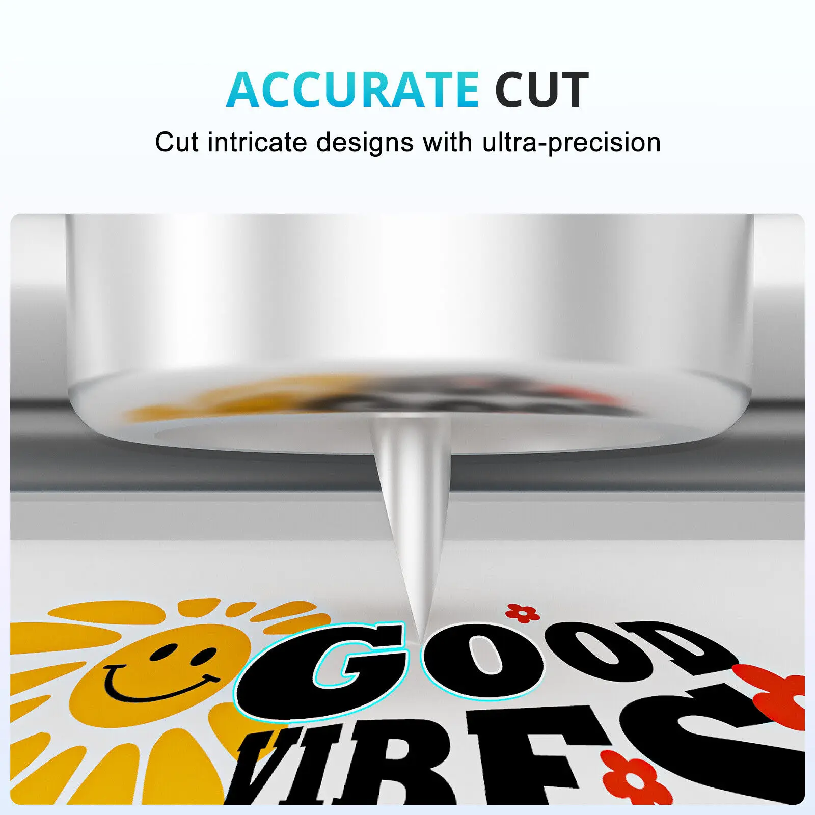 5 in 1 Vinyl Cutting Machine Smart Cutting Machine Compatible with iOS Android Windows Mac Cuts 100+ Materials
