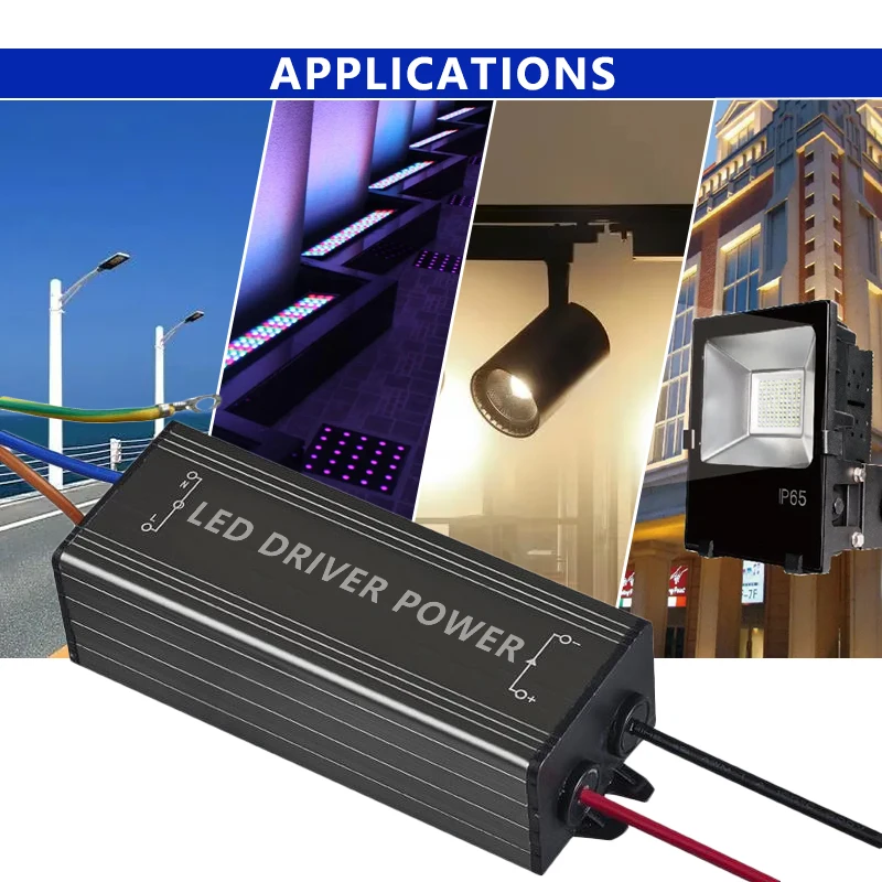 LED 드라이버 50W 1500mA 방수 IP65 조명 변압기 어댑터 AC85-265V  DC 24-36V COB 칩 정전류 전원 공급 장치