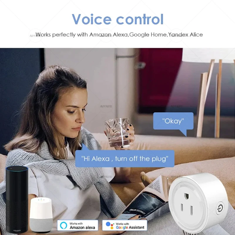 WiFi smart American standard socket 10A 6