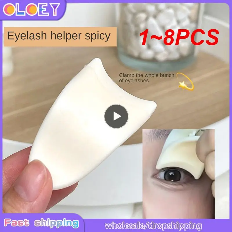

1~8PCS Paste False Eyelash Beauty Tools Fake Eyelash Applicator Tweezers Mascara Eyelashes Clip Aids Lashes Curler Makeup