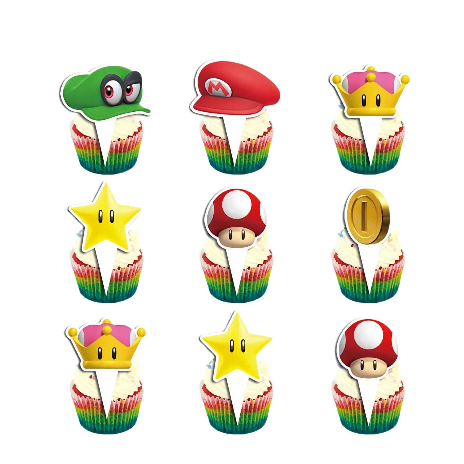 super-mario-bros-cake-toppers-birthday-party-decoration-mario-cupcake-flags-cake-decor-kids-diy-party-cake-decoration-supplies-aliexpress