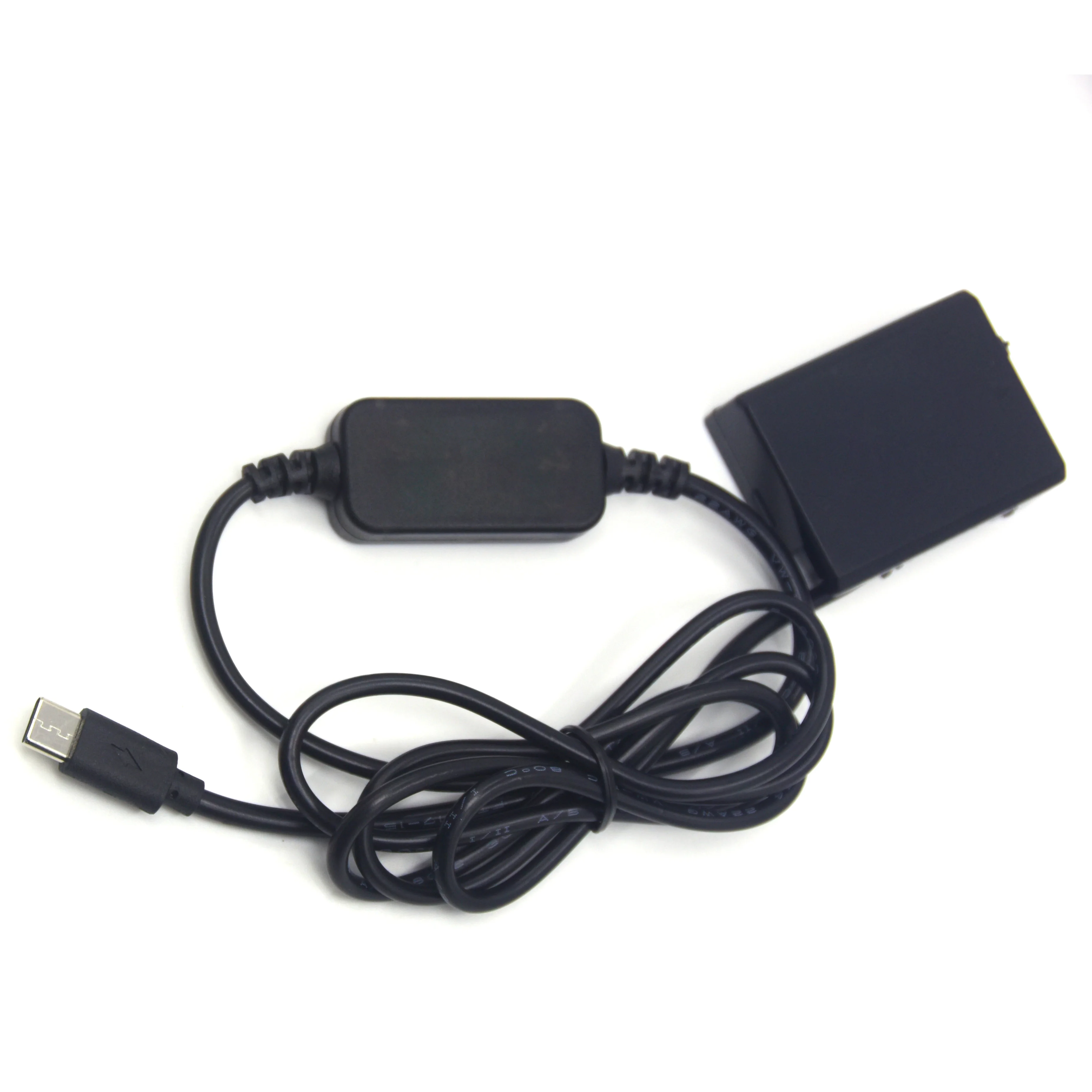 USB Type C PD Power Cable +DR-E5 Dummy Battery LP-E5 for Canon ACK-E5 EOS Kiss X2 X3 XS XSi T1i 450D 500D 1000D DSLR Camera