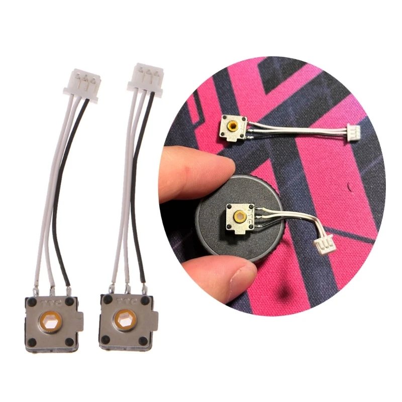 

2Pcs Yellow Core Mouse Encoder Decoder for ROG Gladius III Razer Mamba Mouse Wheel Accessory 48Million Life