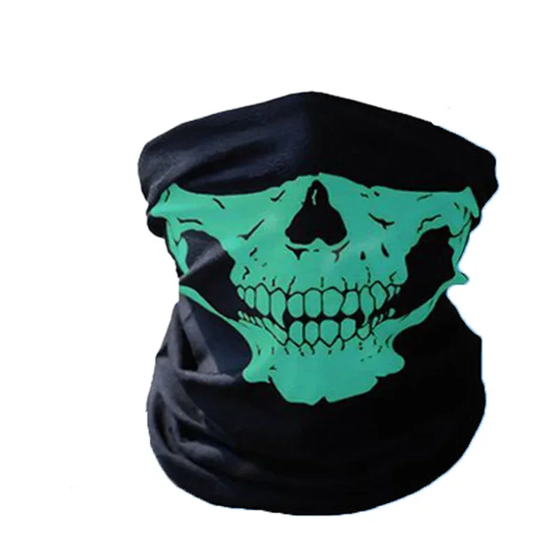 Outdoor Cycling Skull Balaclava Half Face Mask Magic Motorcycle Camping Scarf Men Women Sun Protection Bandana Neck Gaiters 4