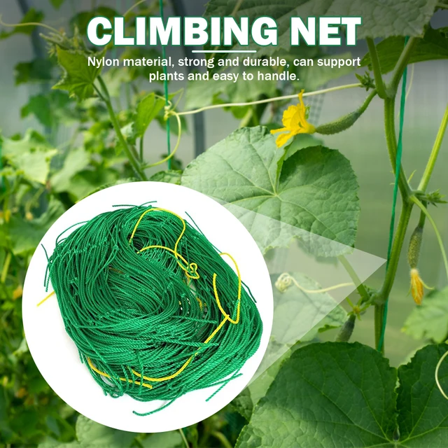 Univerzális Nylon Kert Háló Újrafelhasználható Multifunkcionális Hegymászás Nettó Kopásálló Loofah Reggeli Dicsőség Szőlő Virágok Számára - Image 2