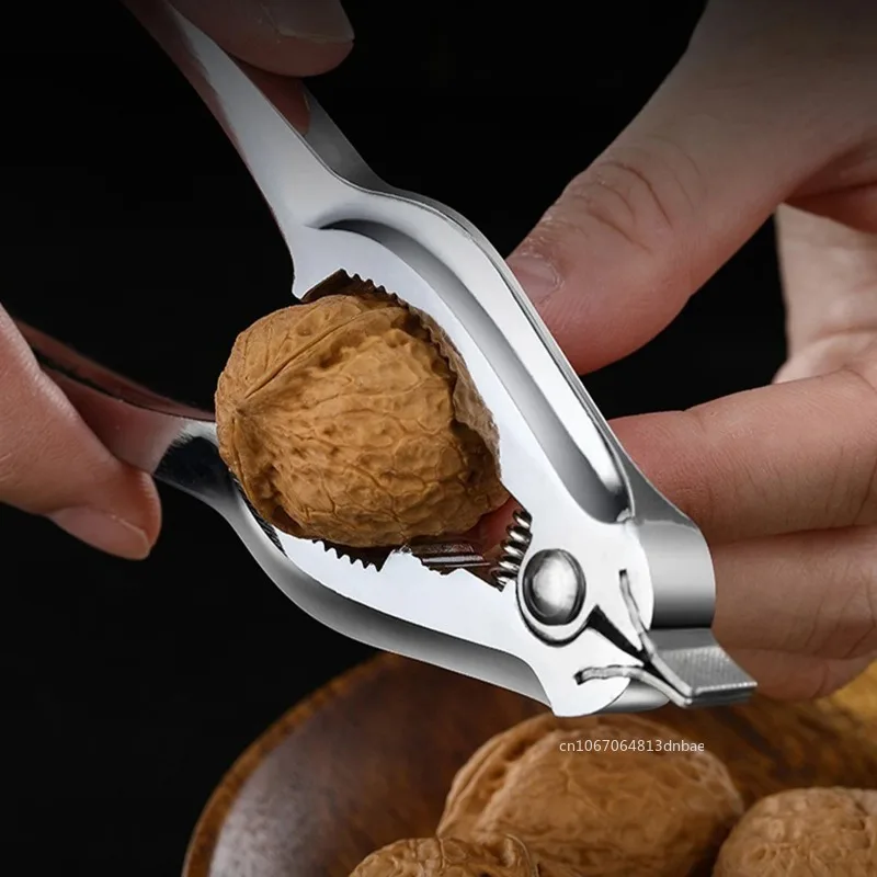 Zinc Alloy Seafood Clam Opener Kitchen Utensil Walnut Clip Spring Seafood Clamp Food Tongs Scallop Oyster Nut Clamp Tools