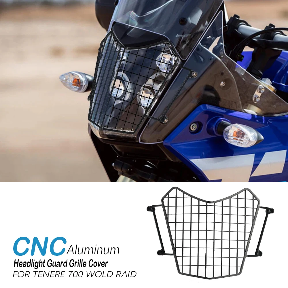 Accessori Moto Tenere 700 World Raid Protezione Faro Griglia Protezione Copertura Per Yamaha Tenere700 World Raid 2022 - 2024