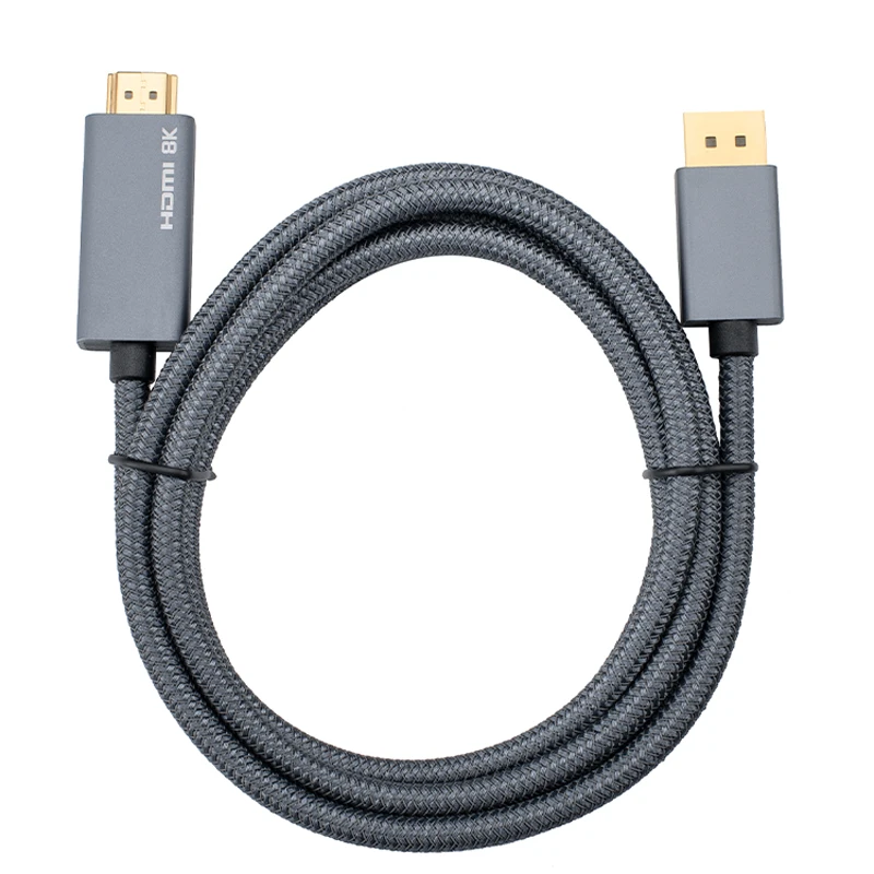 ÷ Ʈ 1.4-HDMI 2.1 ̺,   ũž, HDR 4K 120Hz DP-HDTV ڵ, 6.5Ft DP-HDMI 8K 30Hz  ̺