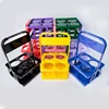 Portable Beer Carrier 4/6 Pack Folding Drinks Holder Six Pack Beer Rack Collapsible Plastic Reusable Wine Cup Rack 2