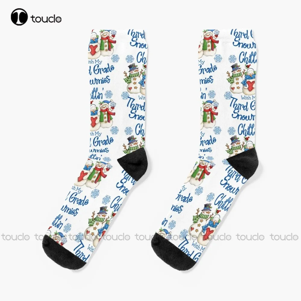 

Chilling With My Gnomies Chilling With My 3Rd Grade Gnomies Chilling With My 3Rd Grade Snowmies Socks Novelty Socks For Women