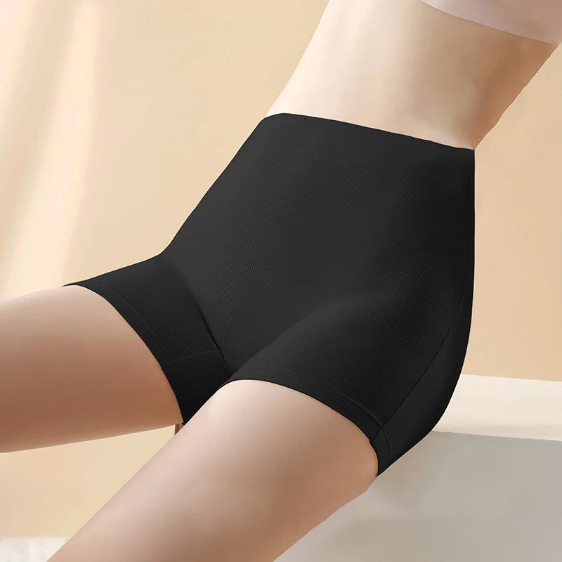 Modal Women's Safety Pants Underwear Ice Silk High Waist Shorts Panties For Women Plus Size No Trace Leggings 1pcs