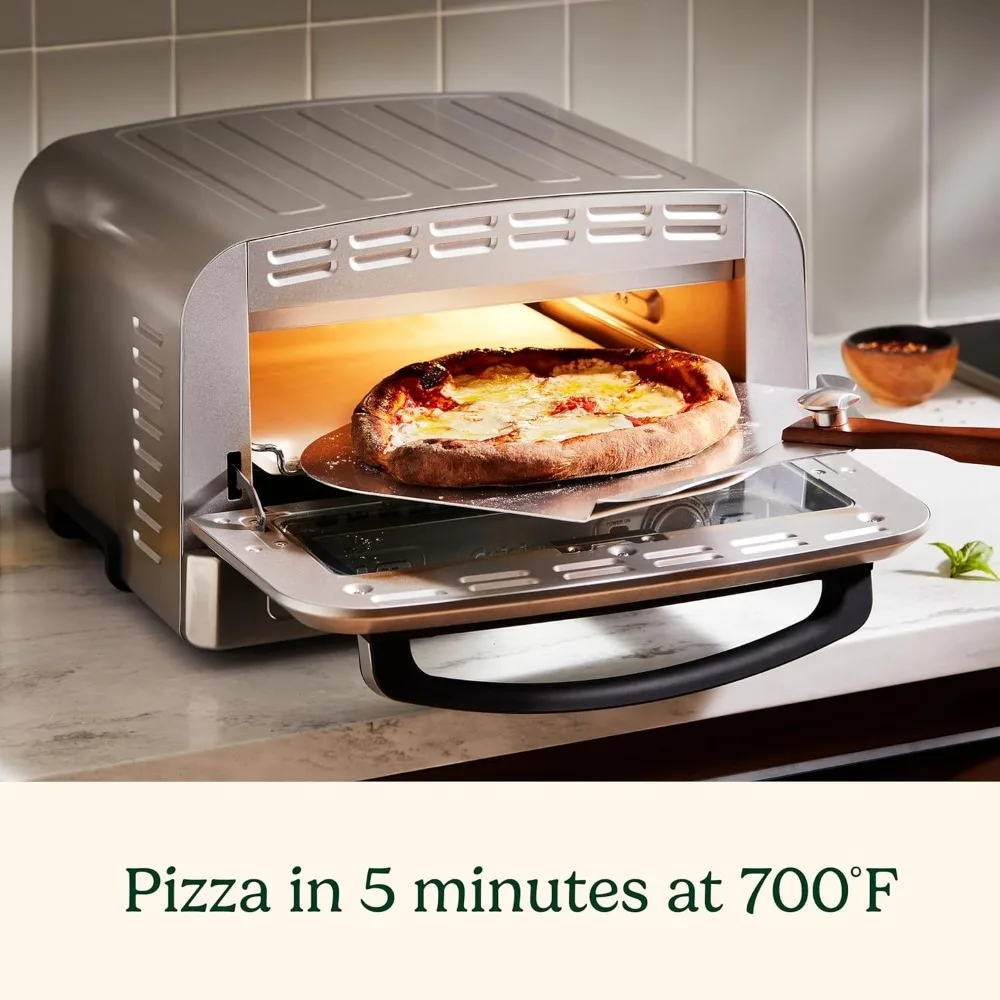 Indoor Pizza Oven – Bake 12” Pizzas in Minutes – Portable Countertop Pizza Oven – Stainless Steel - CPZ-120 4