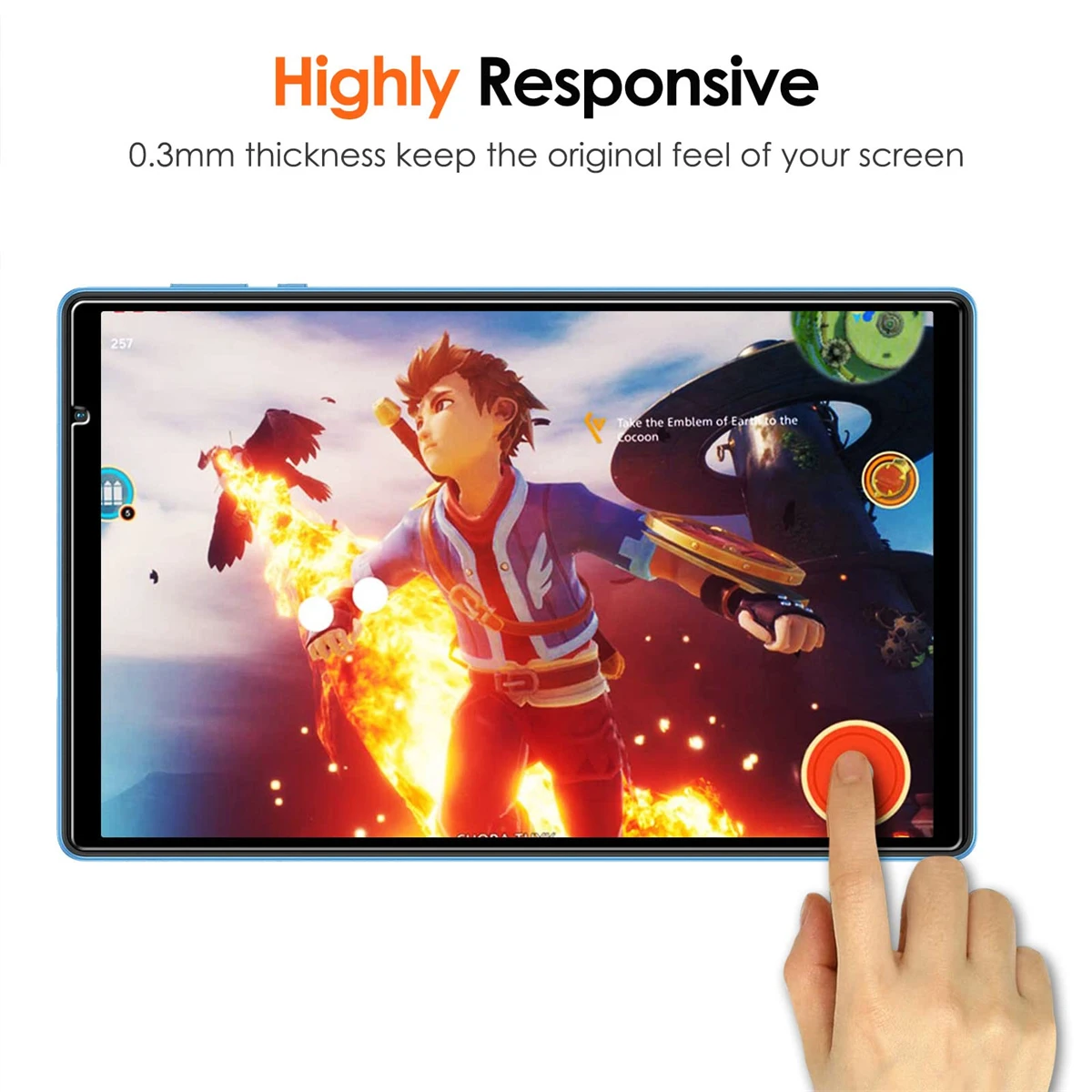 Screen Protector for TECLAST P25T P26T HD Anti-scratch Tablet Protective Film Tempered Glass for TECLAST P25T P26T 10.1inch 2023 6