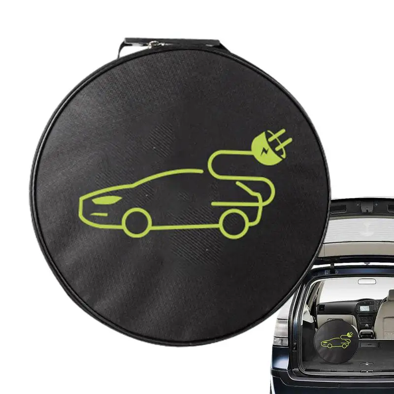 

Electric Vehicle Cable Bag Waterproof Car Charging Cable Storage Bag Fireproof Oxford cloth Car Jumper Cable Bag for Charging