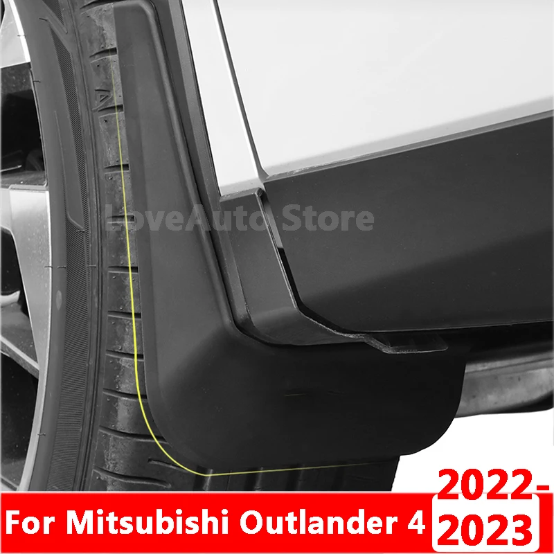 

Для Mitsubishi Outlander 4 2022 2023 автомобильные передние и задние брызговики, брызговики, фломастеры, грязевые щитки, окрашенные Брызговики, аксессуары